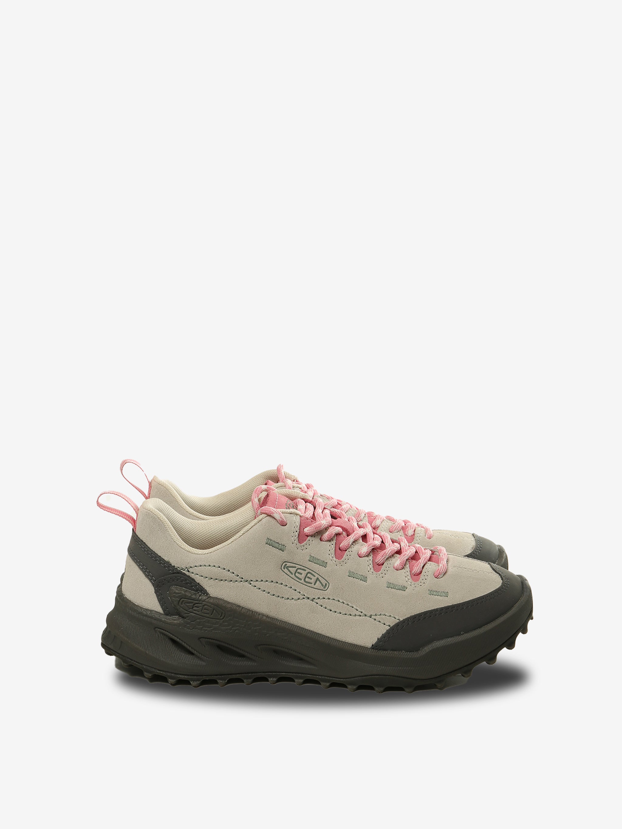 Tan sneakers, front view