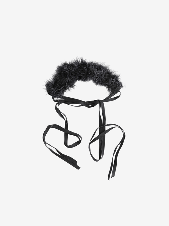 Black headband, back view