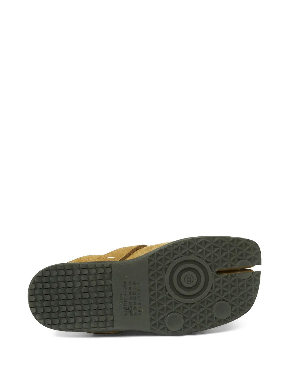 Close up of Tan sandals, showing detail