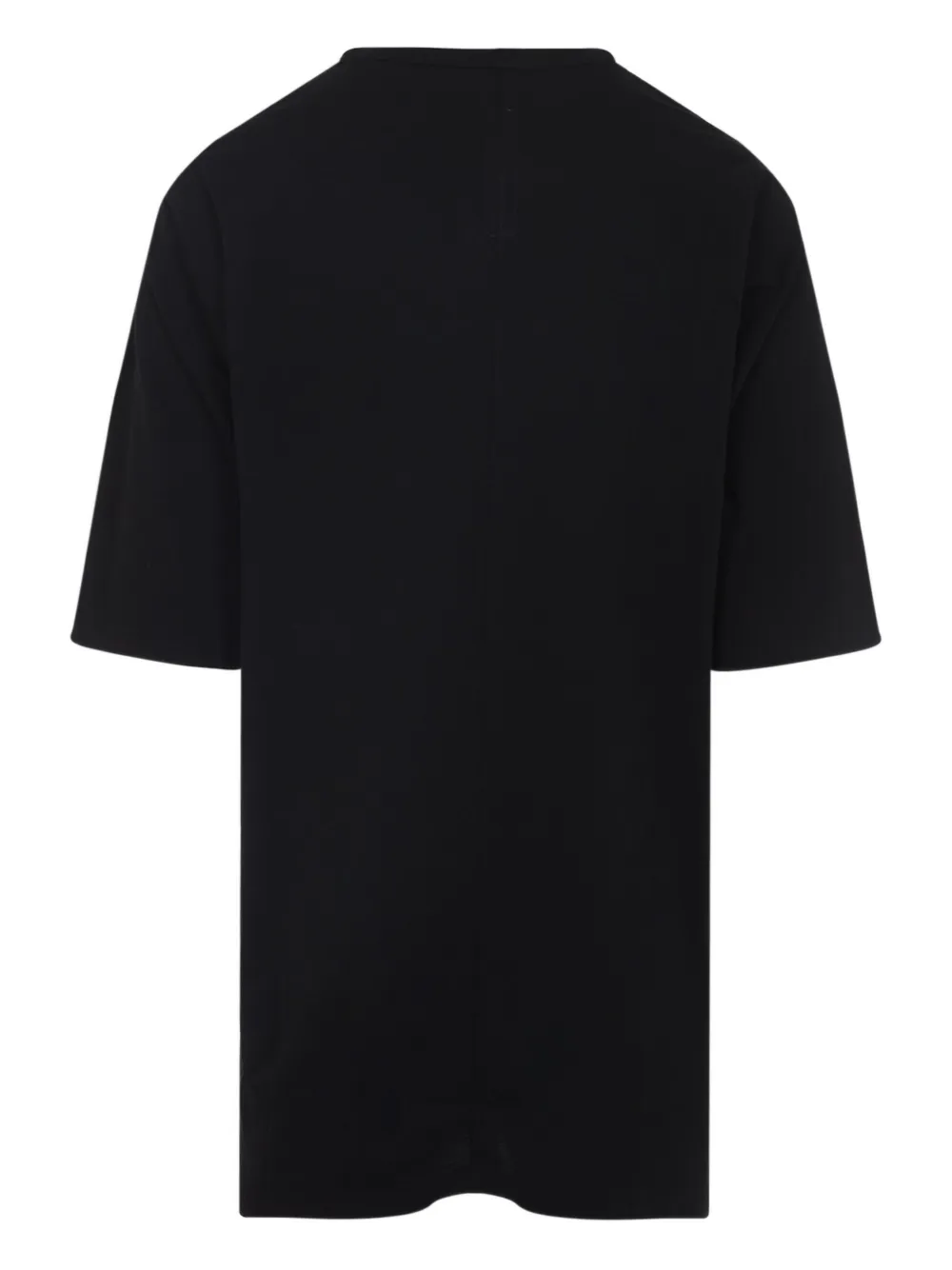 Black t-shirt, back view