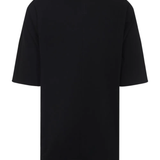 Black t-shirt, back view