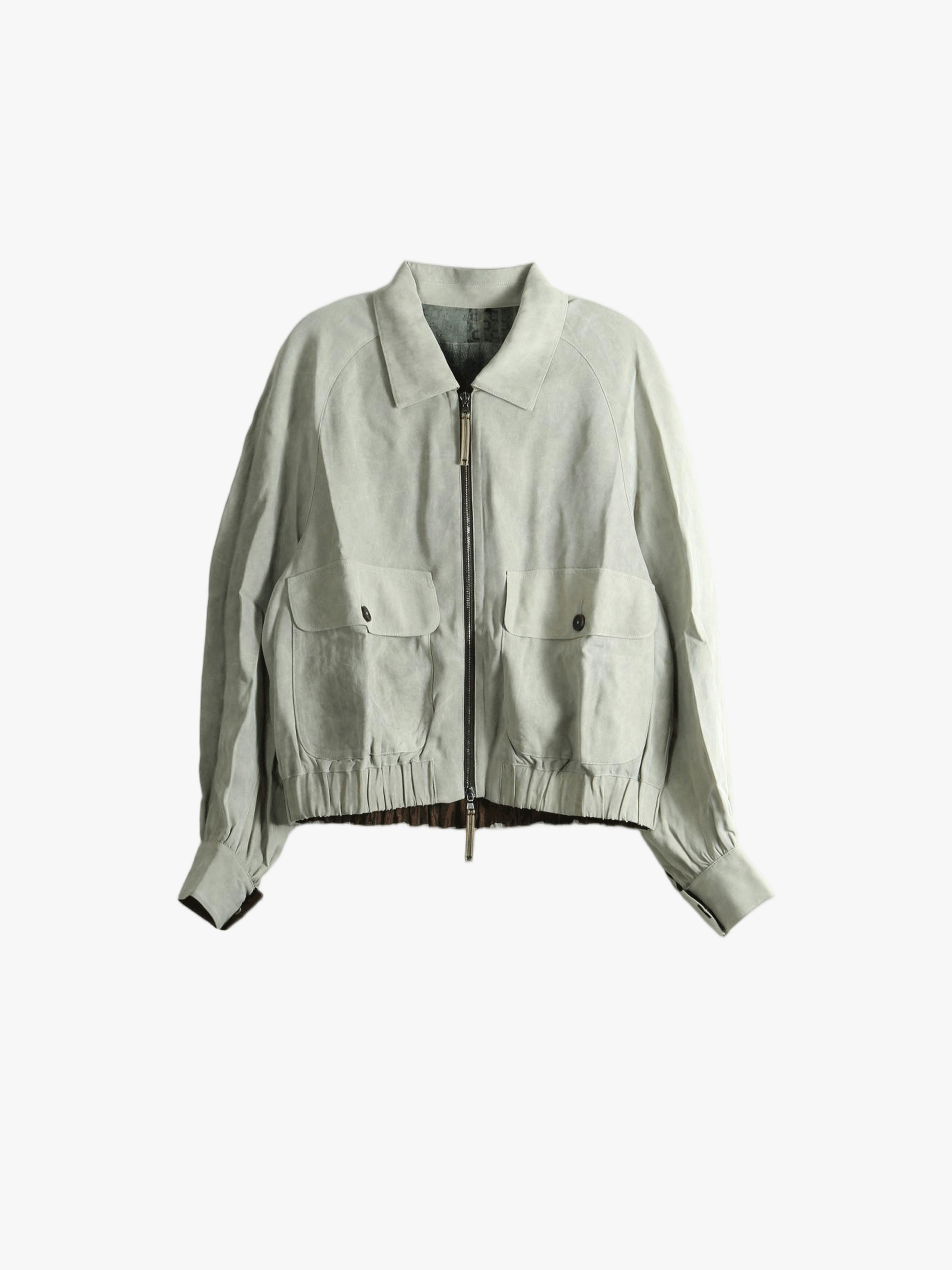 Grey jacket, front view