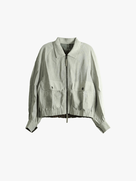 Grey jacket, front view