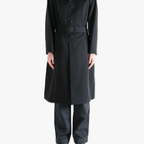 Black coat, full body view