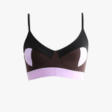 Purple activewear, front view