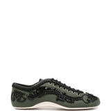 Green shoes, front view