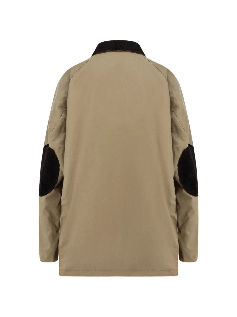 Tan jacket, back view