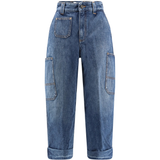 blue jeans, front view