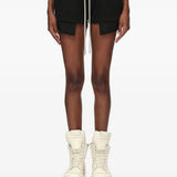 Black shorts worn by a person, showing the shorts fit