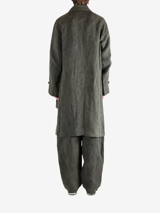 Grey coat, full body view