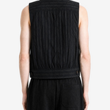 ZIGGY CHEN - Men Cropped Double-Breasted Gilet Jackets
