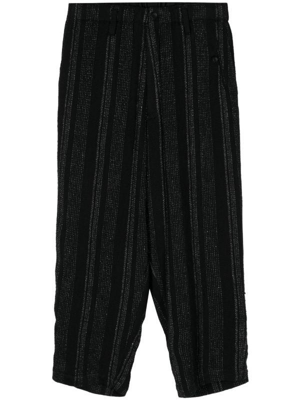 YOHJI YAMAMOTO POUR HOMME - Men Z-Stripe Coin Pocket Pants