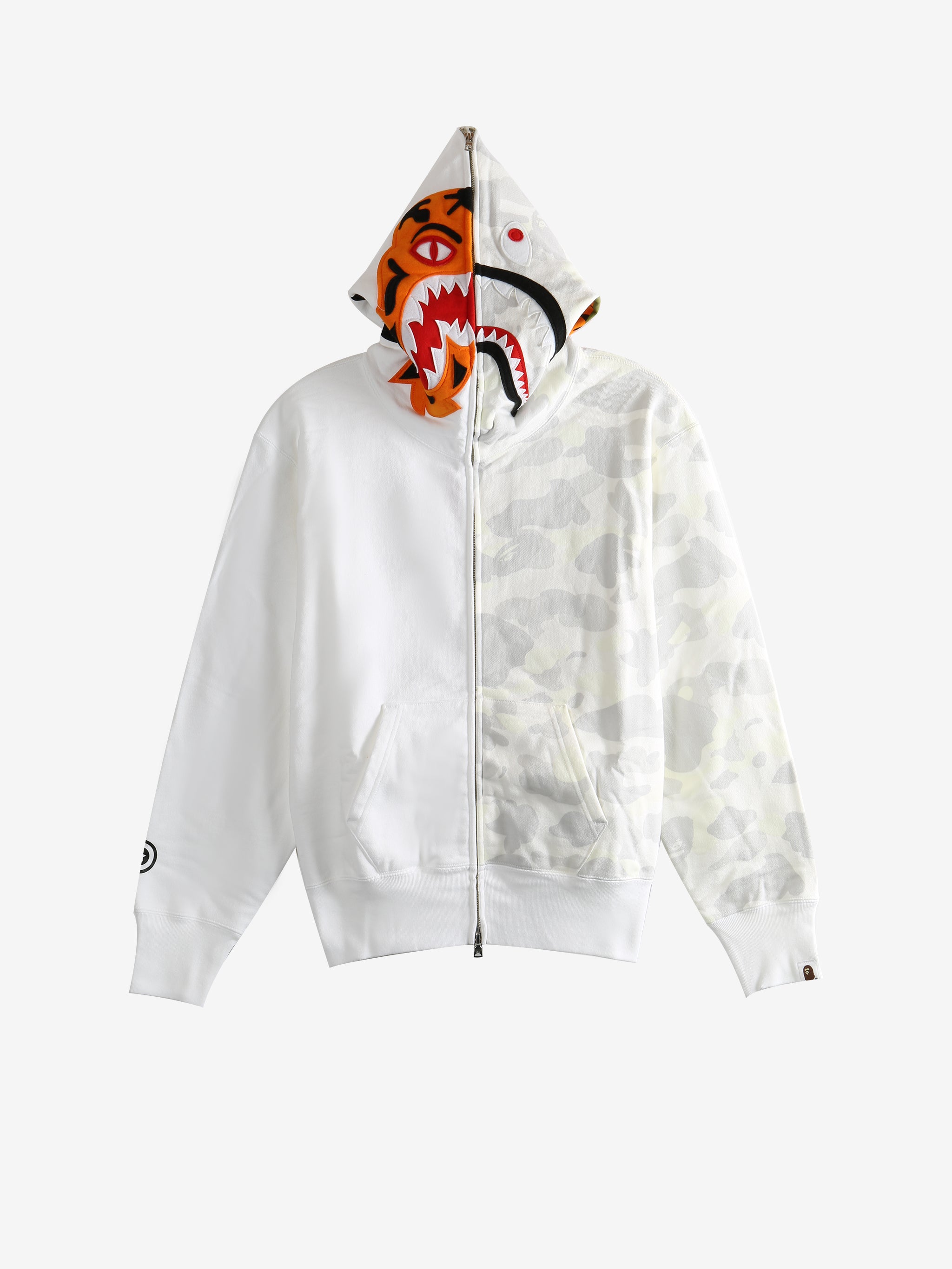 White hoodies, front view