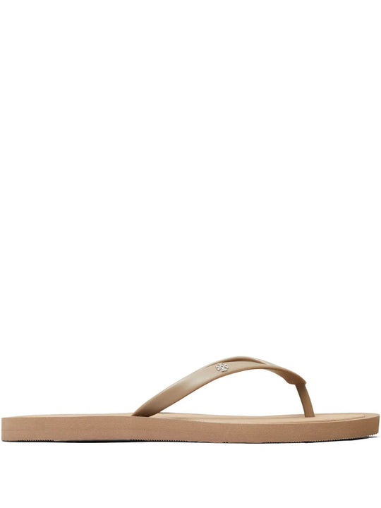 Tan sandals, front view