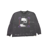 Black t-shirt, front view