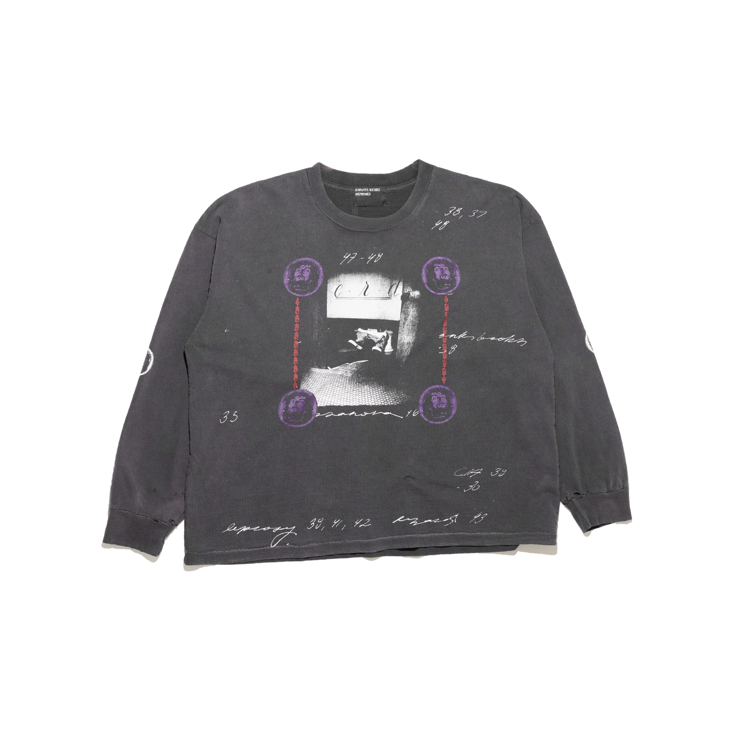 Black t-shirt, front view