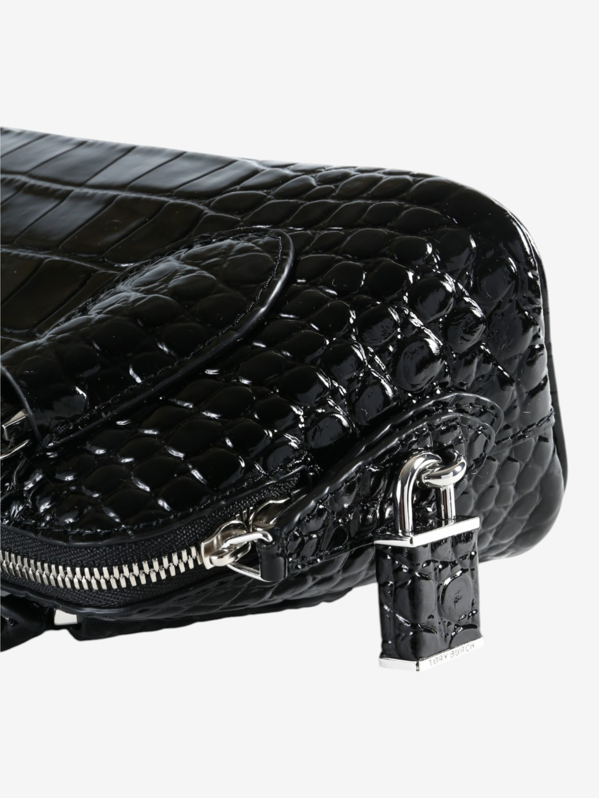 Close up of Black bag, showing detail