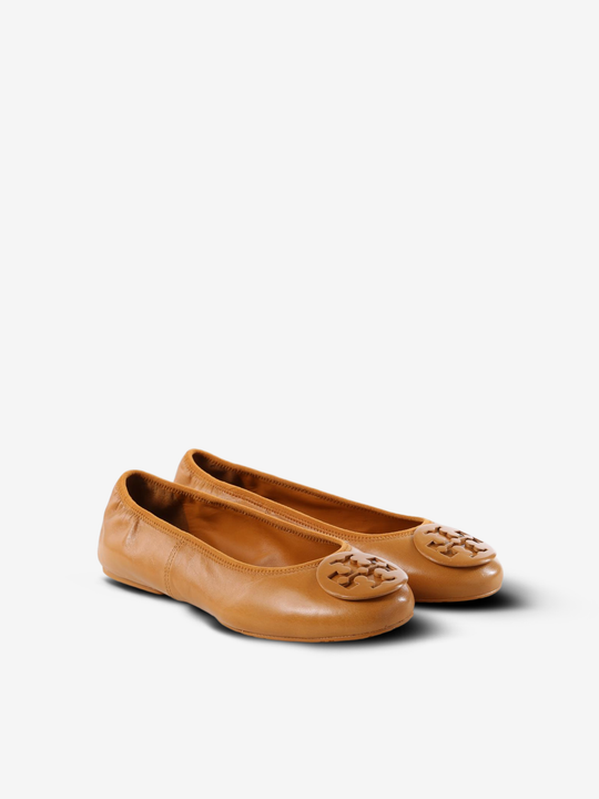Brown flats, side view