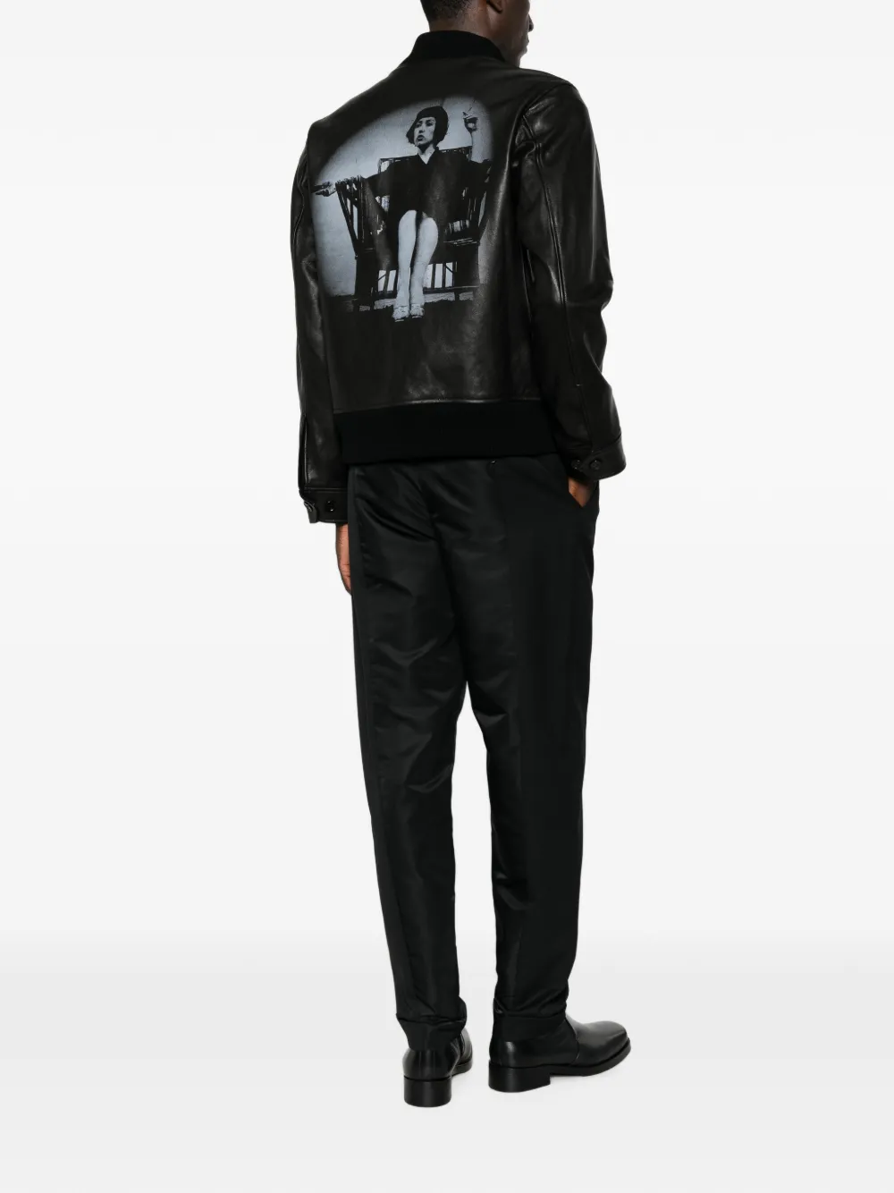 Black jacket, full body view