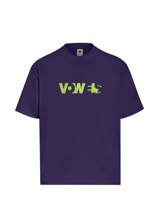 Navy tee, front view