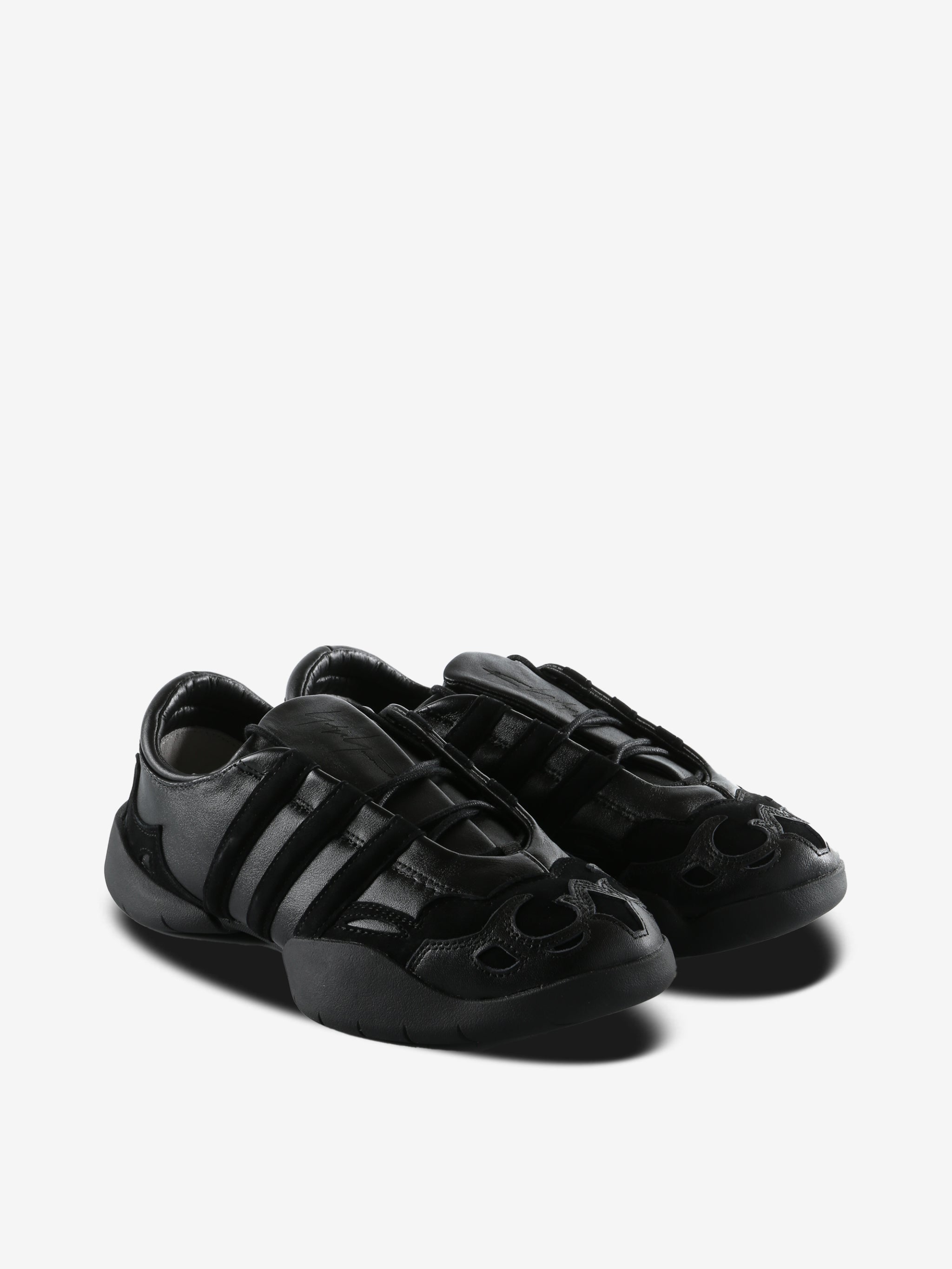 Black sneakers, side view