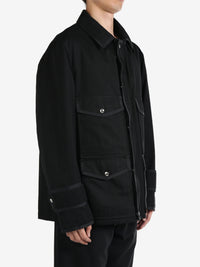 THOM BROWNE - Men Relaxed Utility Field Jacket W/Combo And Tipping In Waterproof Cotton Twill