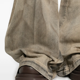 Close up of Tan pants, showing detail
