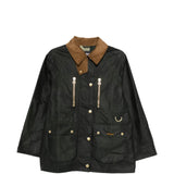 Green jacket, front view