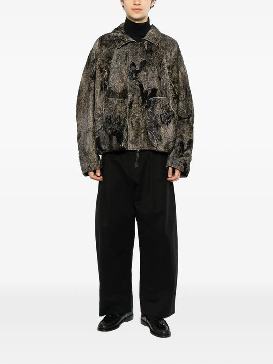 Grey jacket, full body view