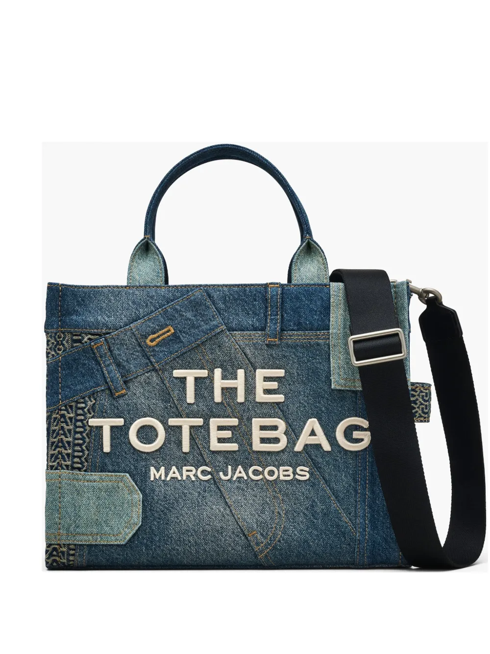 MARC JACOBS - Women The Medium Deconstructed Denim Tote Bag