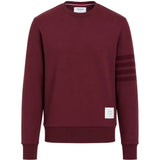Burgundy knitwear, front view