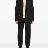 Brown jacket, full body view