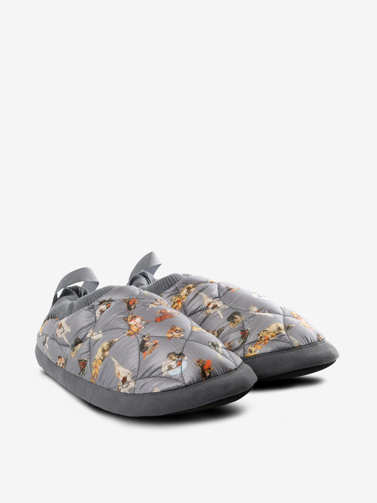 Grey shoes, side view