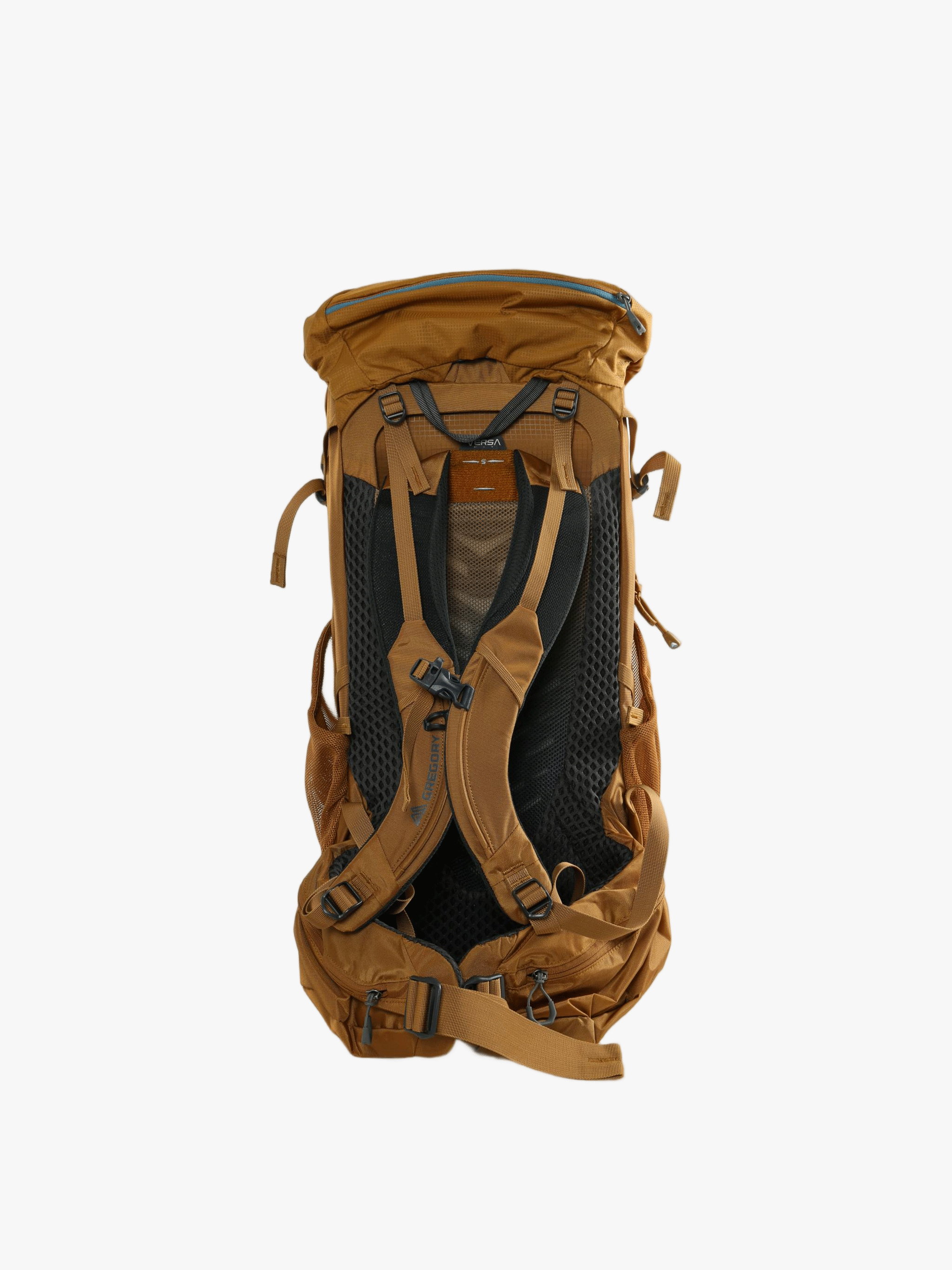 Tan bag, back view