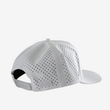 White hat, back view