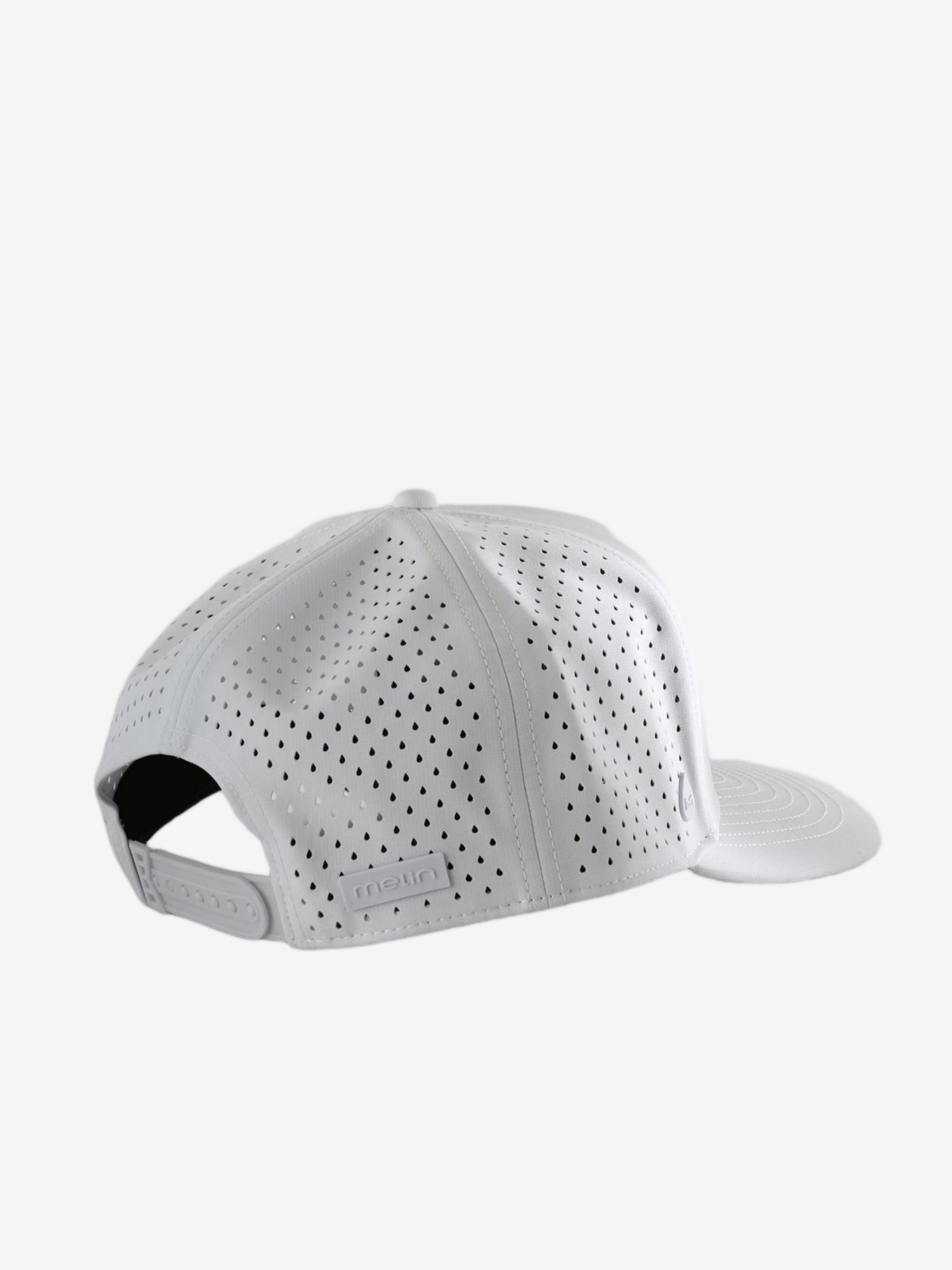 White hat, back view
