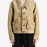 Tan jacket, front view