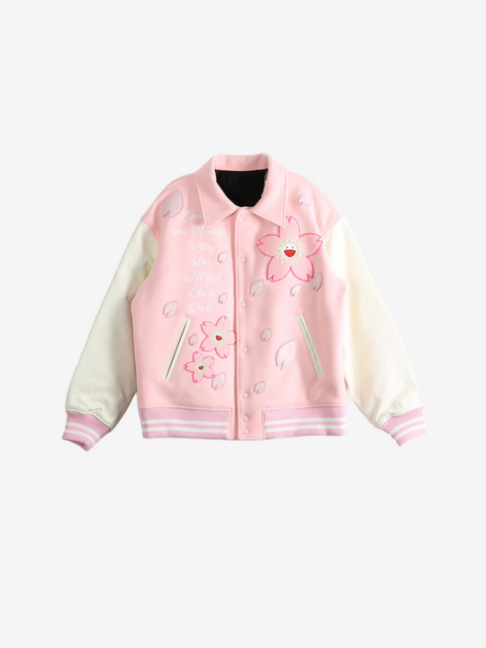 Pink jacket, front view