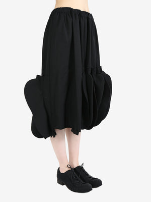 COMME DES GARCONS - Women Asymmetric Pleated Skirt