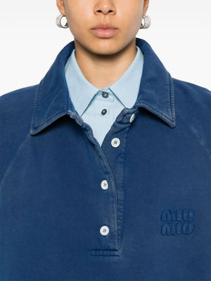 MIU MIU Women Logo Patch Sweatshirt