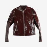 Burgundy jacket, front view