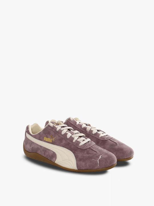 Brown sneakers, side view