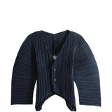 Navy knitwear, front view
