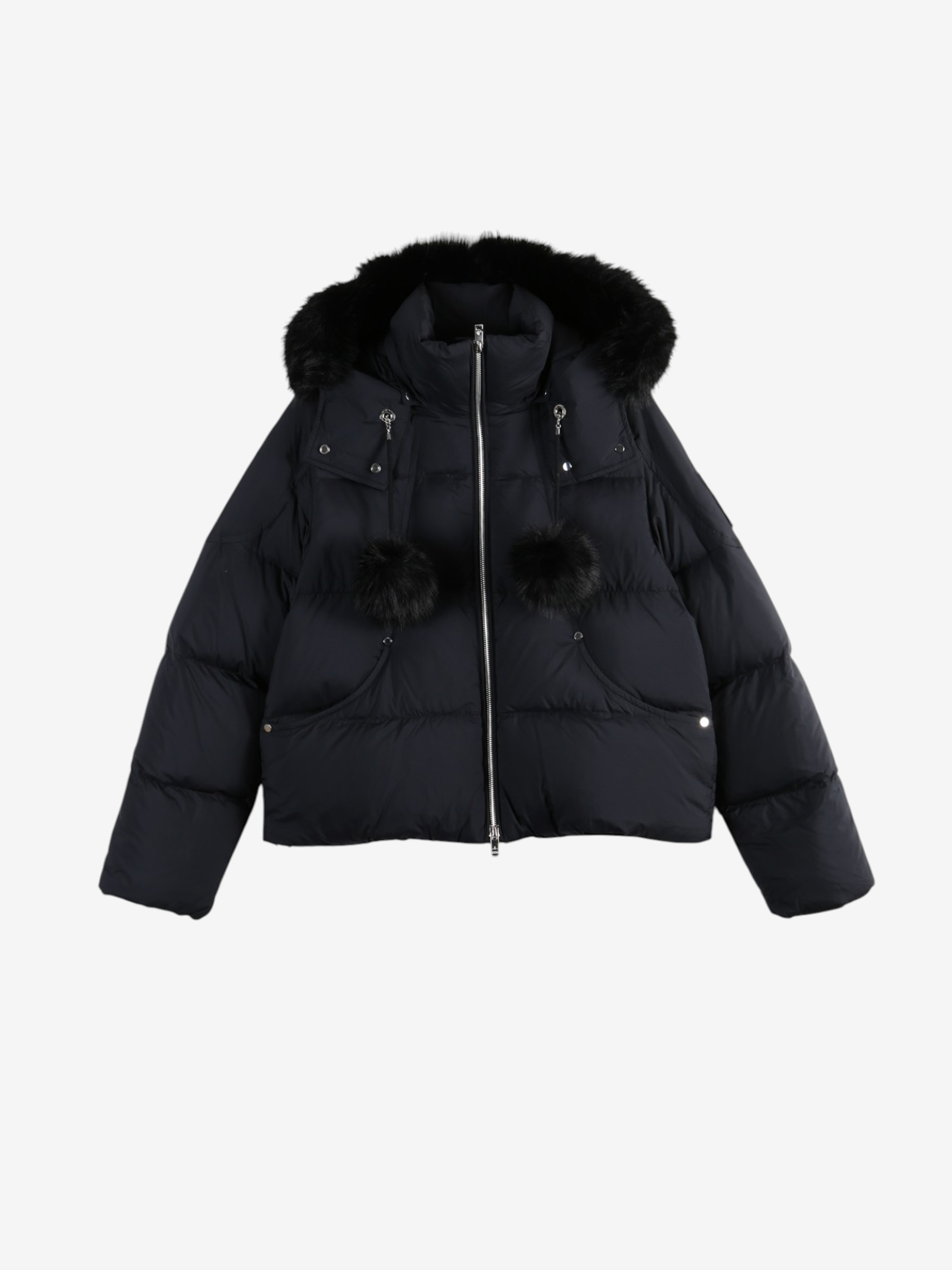 Black jacket, front view