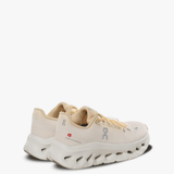 Tan shoes, back view