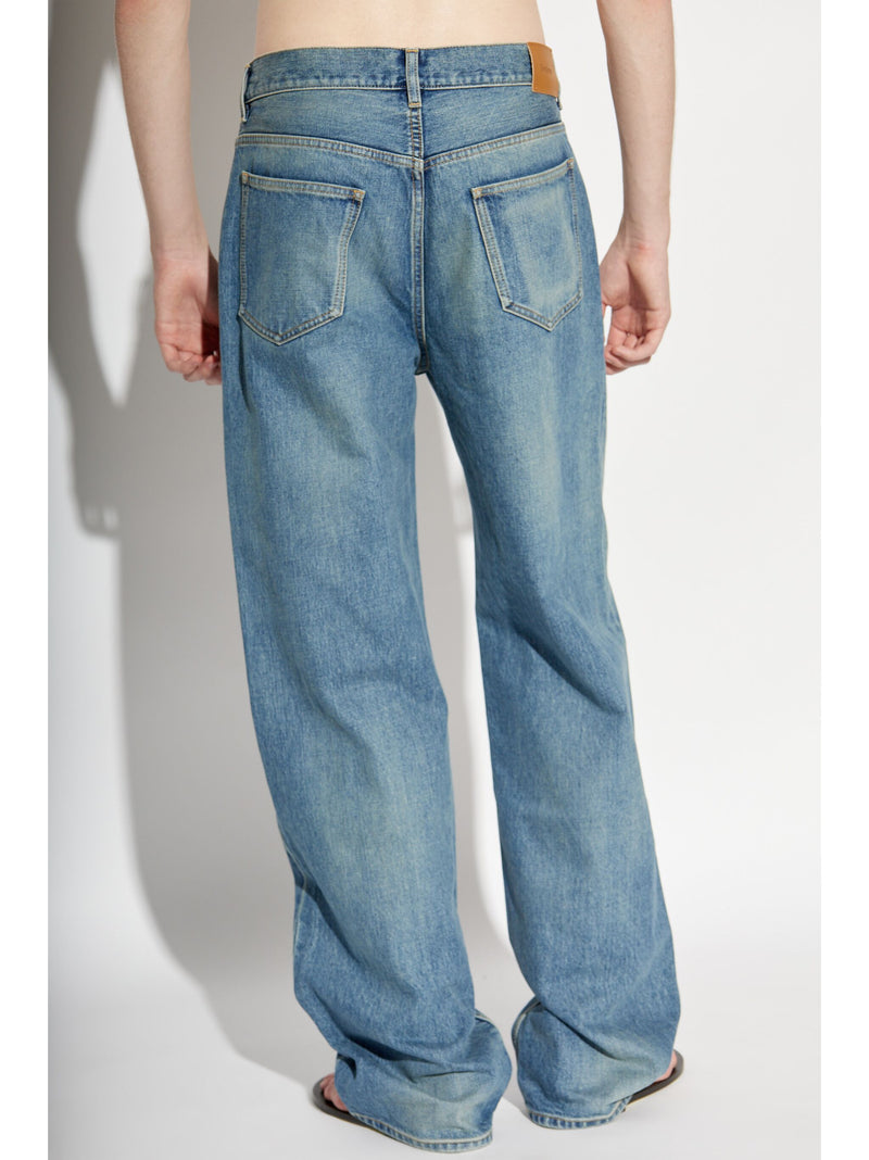 SAINT LAURENT - Men Mid Straight Baggy Denim