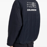 Blue jackets worn by a person, showing the jackets fit