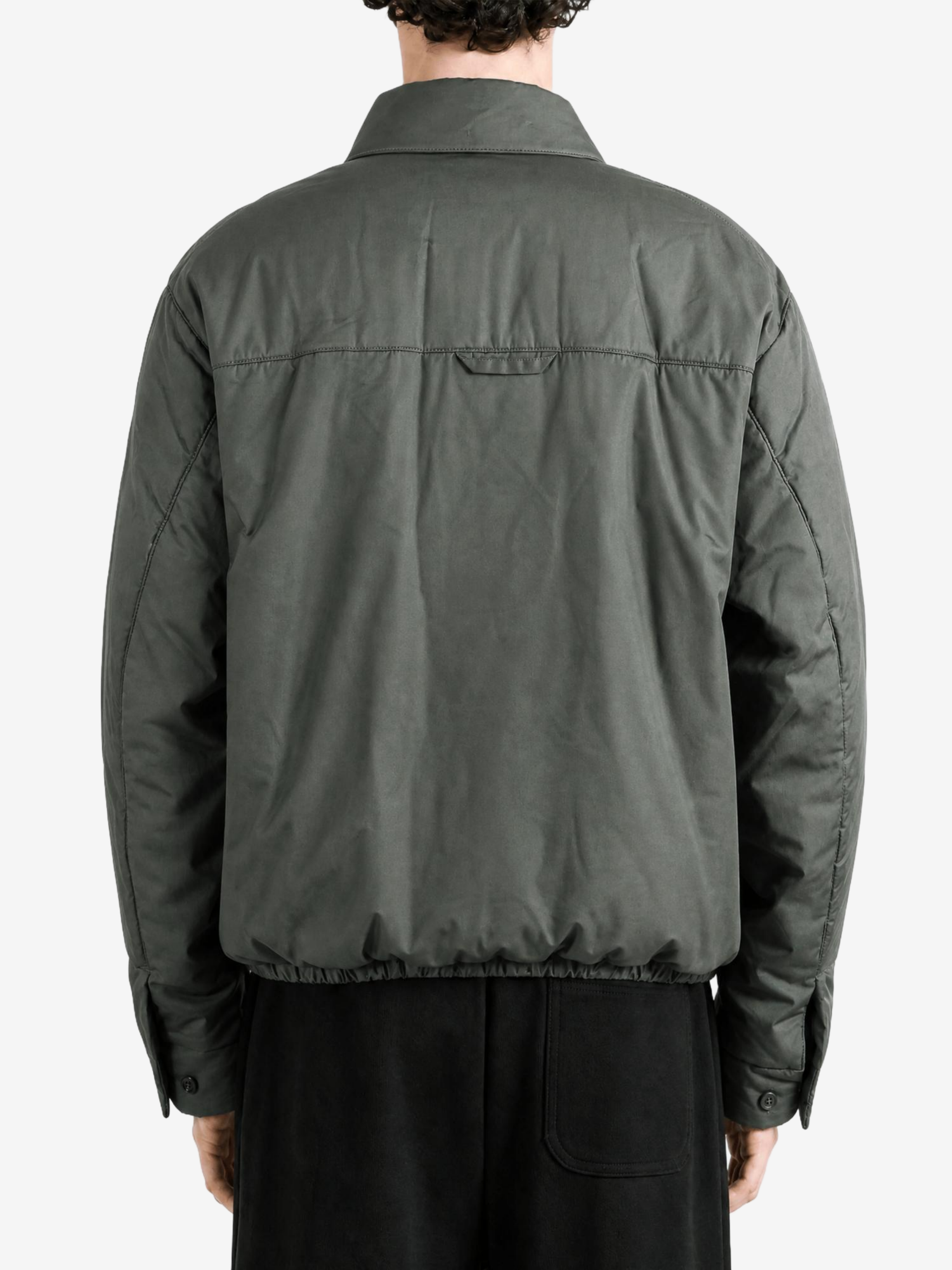 Grey jacket, full body view