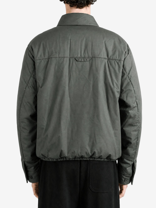Grey jacket, full body view