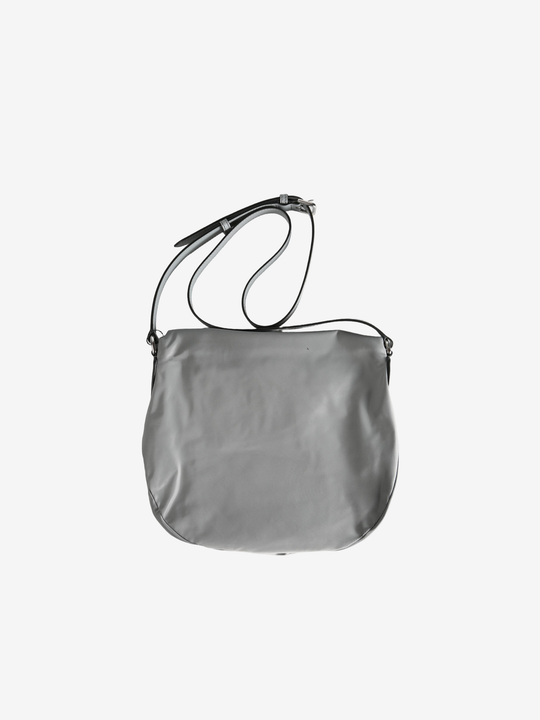 Grey bags, back view